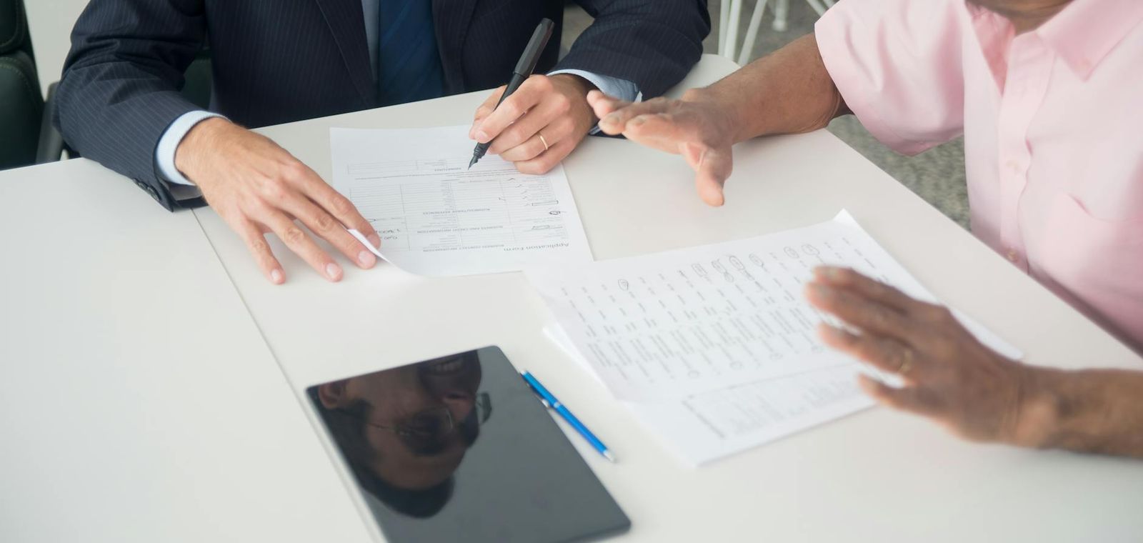 Business consultation meeting